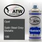 Preview: Opel, Satin Steel Grey Metallic, 10B: 400ml Sprühdose, von ATW Autoteile West.